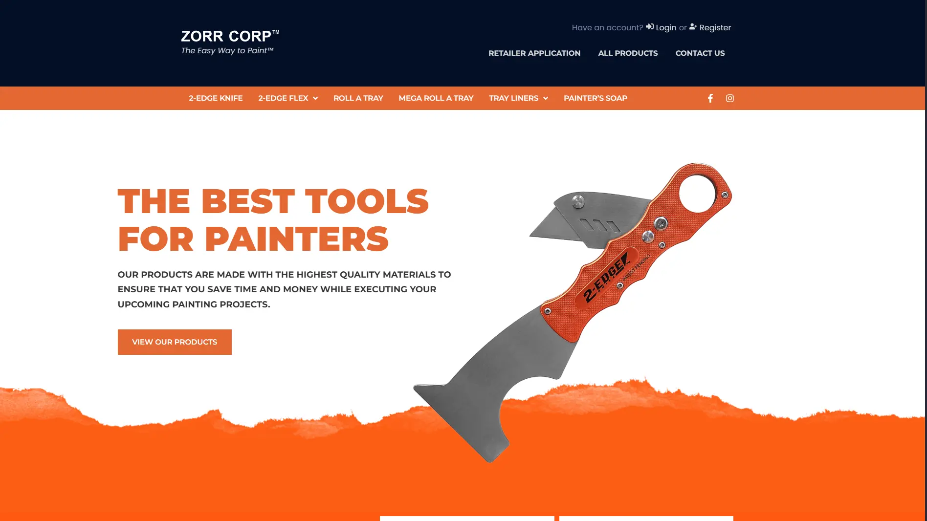 Zorr Corp website screenshot